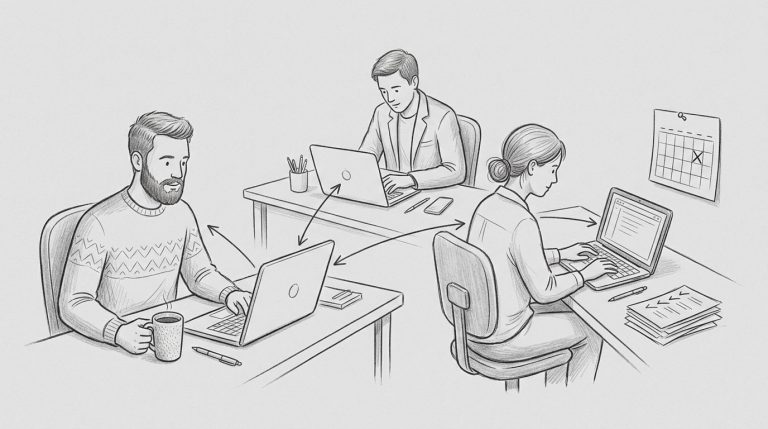 Lavoro asincrono nei team piccoli: come funziona davvero e come migliorare la produttività